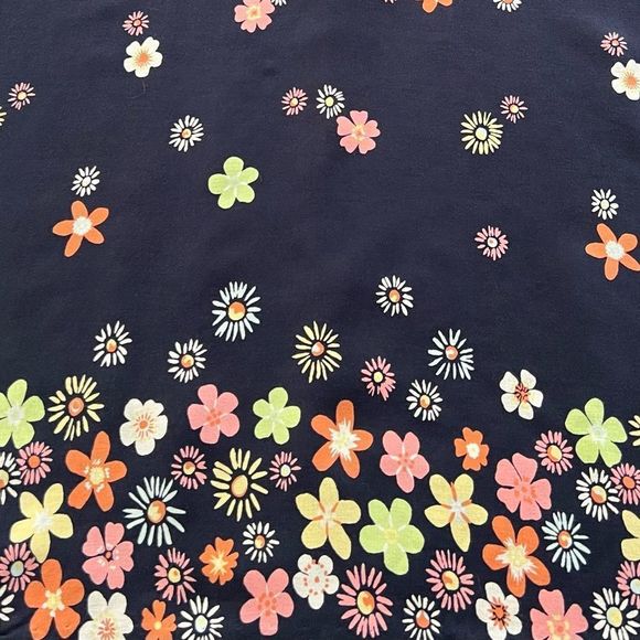 🌟VINTAGE🌟 Christopher&Banks Maxi Skirt with Side Slits And 60's Retro Flowers - Picture 16 of 16